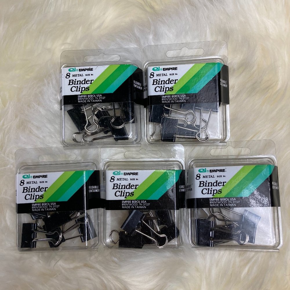 Empire Black Binder Clips Bundle